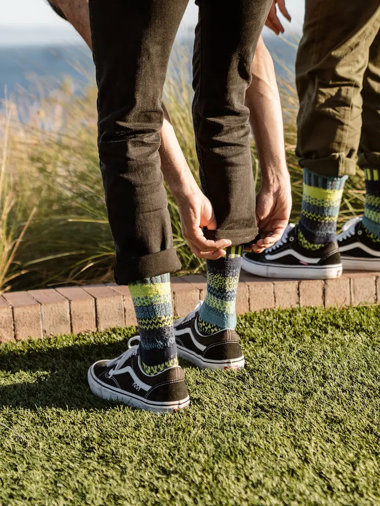 Lemongrass Adult Crew Socks