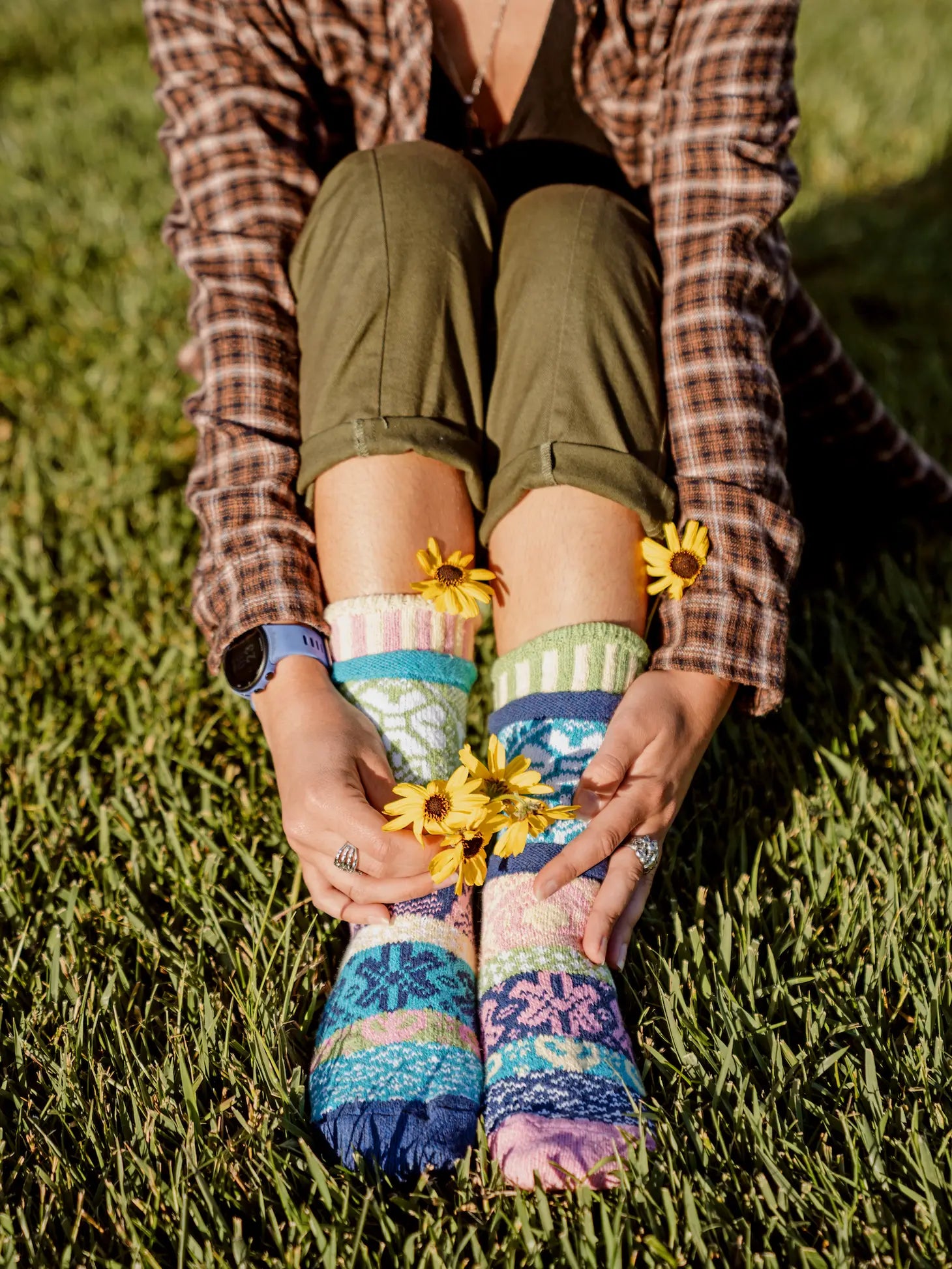 Hummingbird Adult Crew socks