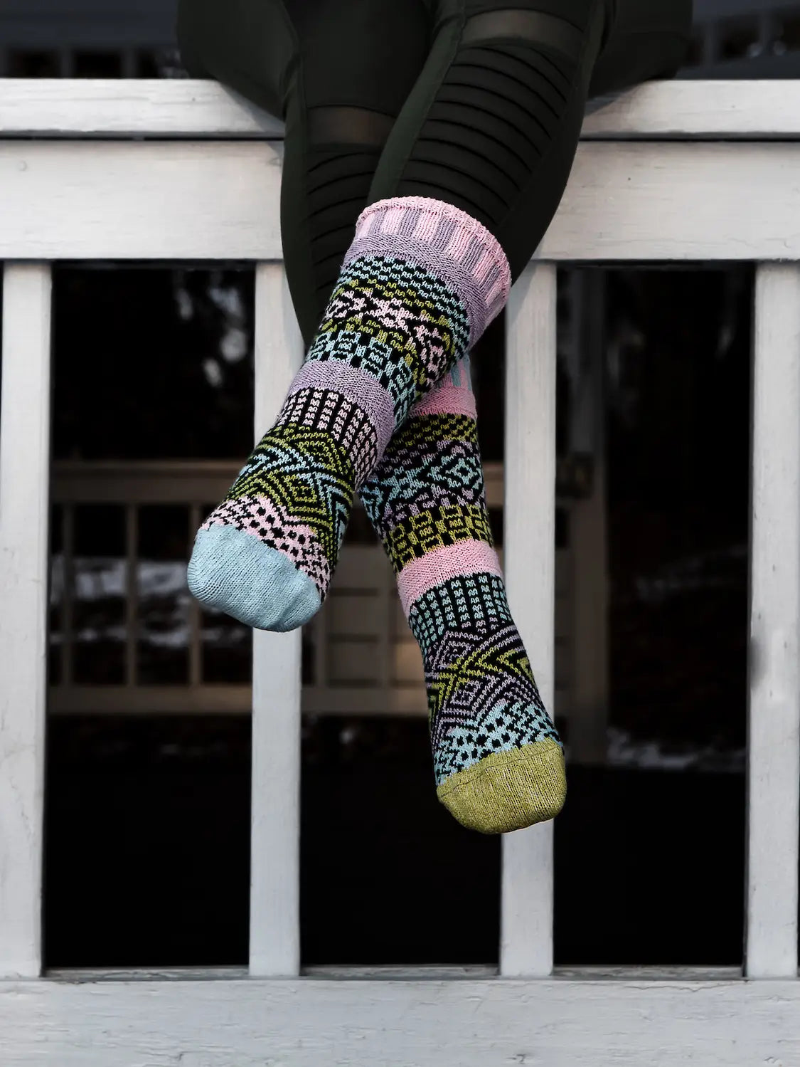 Lilac Adult Crew Socks