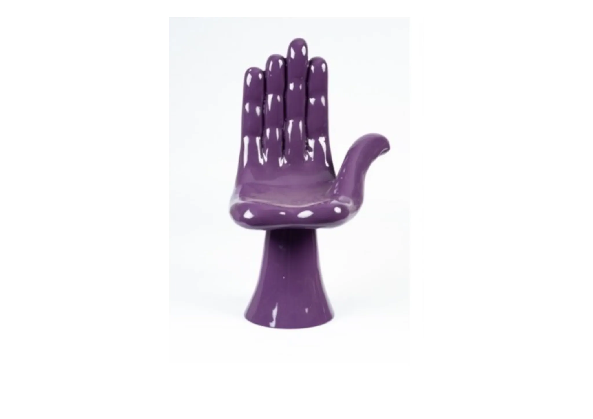 Silla mano morada