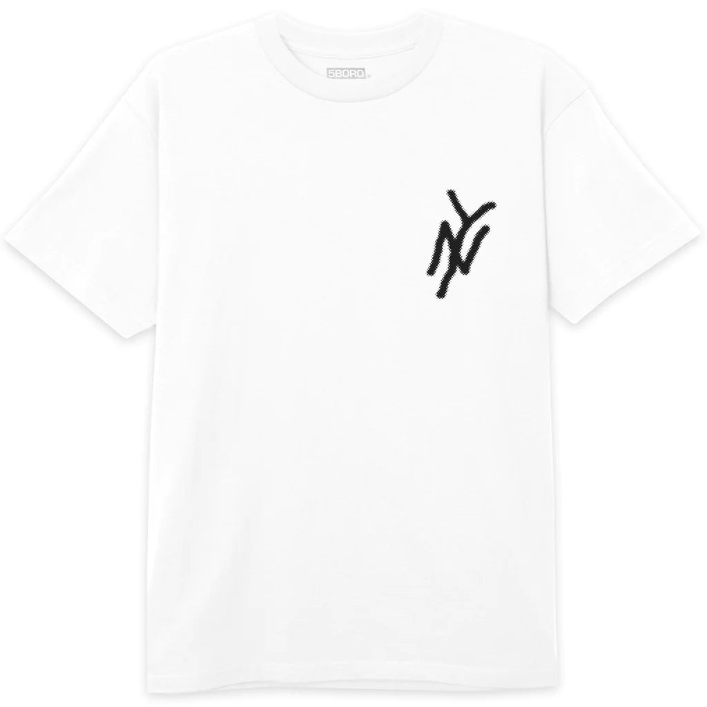 MLB NY Yankees Monogram Mega Logo Tee Blue OF