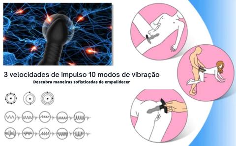 Massageador de Próstata - 10 Modos de Vibração