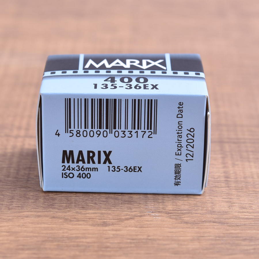 【送料無料 3個セット】マリックス 白黒ネガフィルム ISO400 36枚