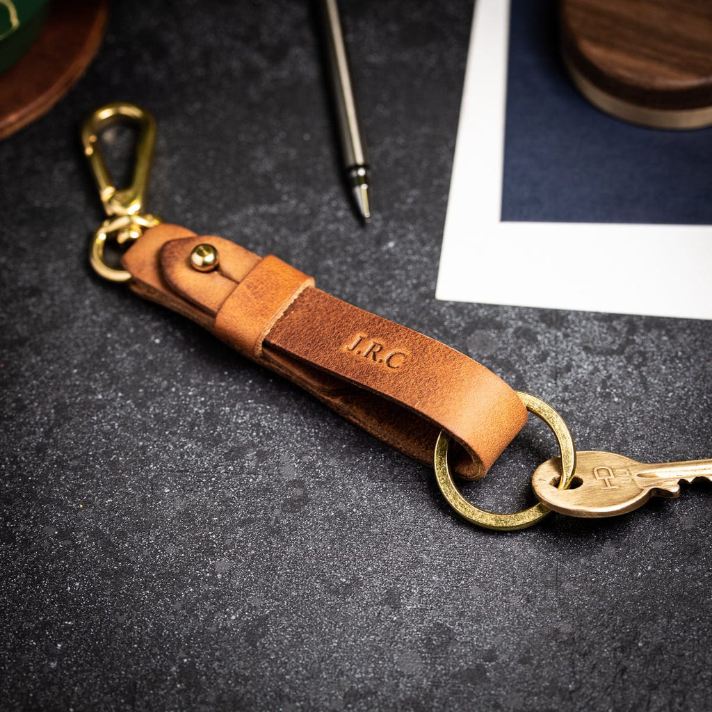 Personalised Leather Key Case By Man & Bear