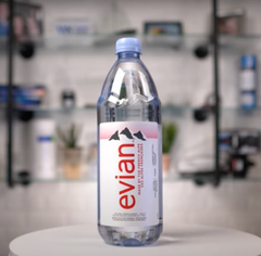 evian bottled water