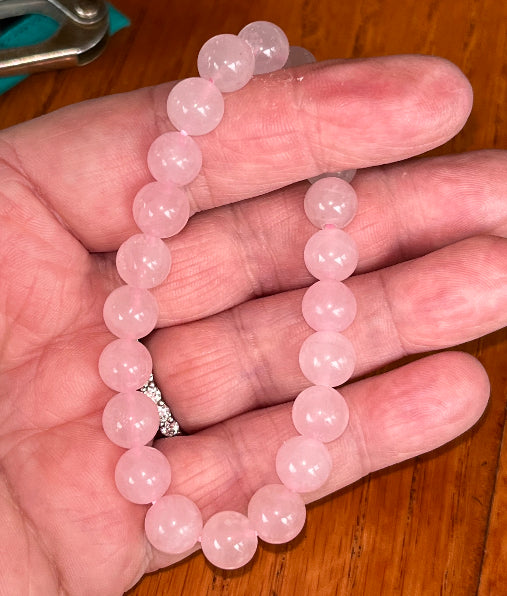 Rose Quartz Beaded Bracelet
