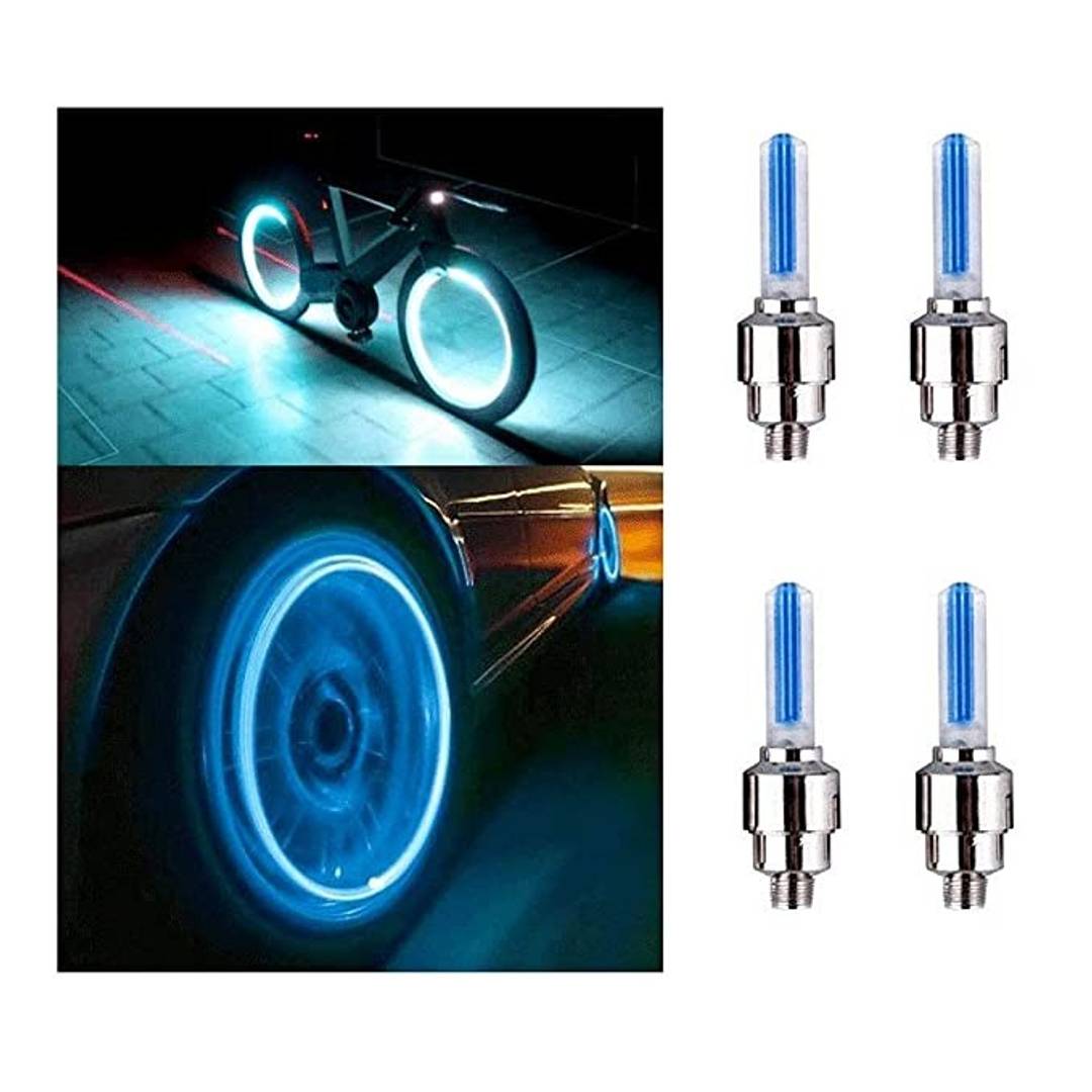 Blue Car Tyre Led Light with Moti (4 pieces)