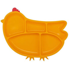Innobaby Silicone Suction Divided Plate Chicken/Blue — CanaBee Baby