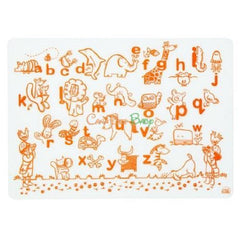 Modern Twist Treasure Map Doodle Placemat in White/Blue