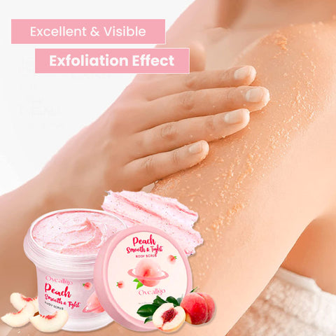 Oveallgo™ Peach PURI Exfoliating Smooth Body Scrub