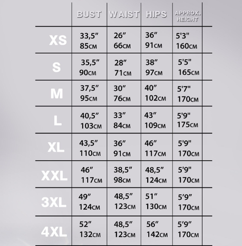 UNIQLO SIZE CHART