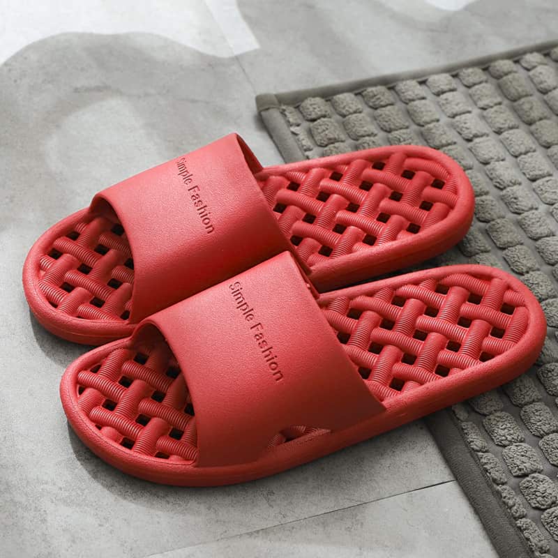 Hollow-Non-Slip-Plastic-Slipper-Rred