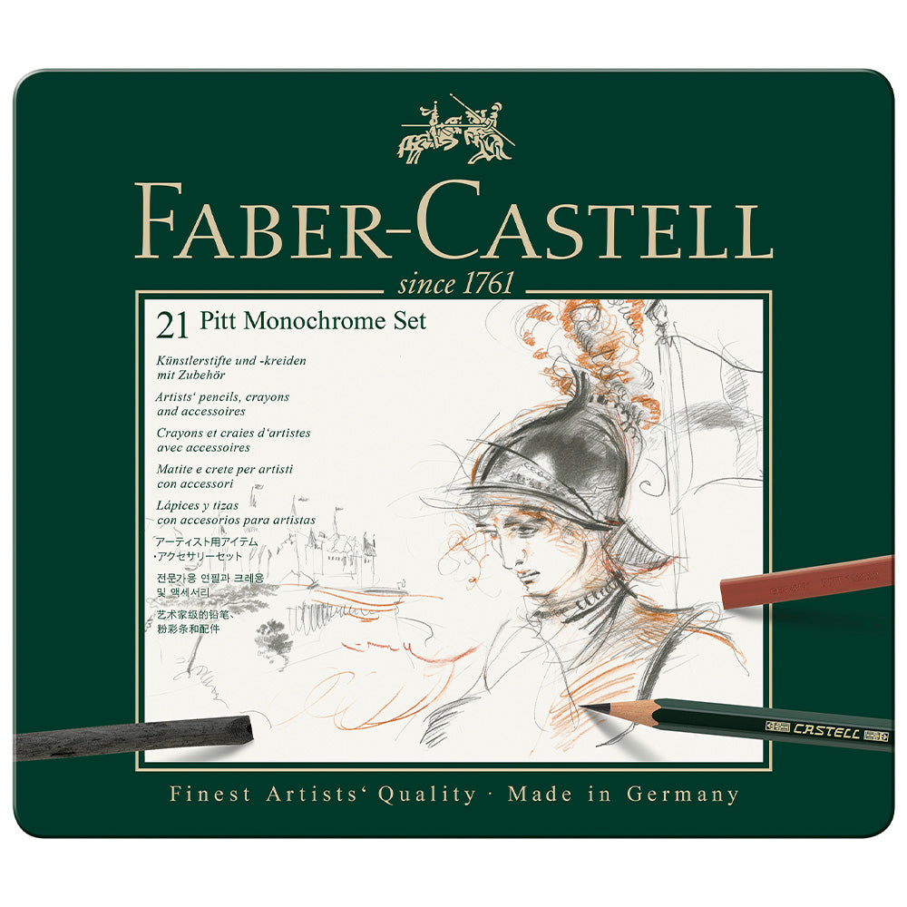 Faber-Castell Pitt Monochrome & Graphite Matte 9000 Pencil Set