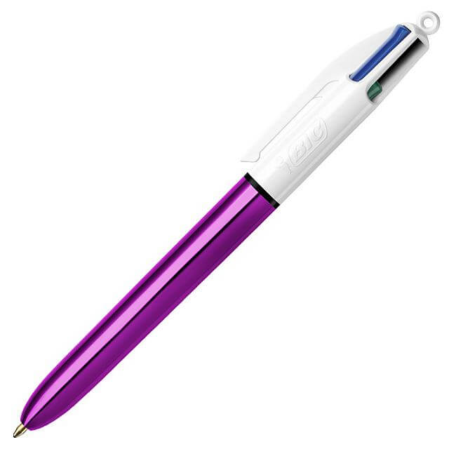 laberinto Me gusta Modernizar BIC 4-Colour Multipen Shine Purple