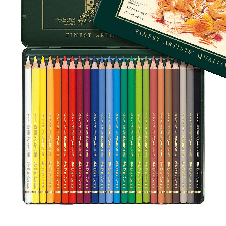 Pedagogía Nuevo significado Es Faber-Castell Polychromos Coloured Pencil Set of 24