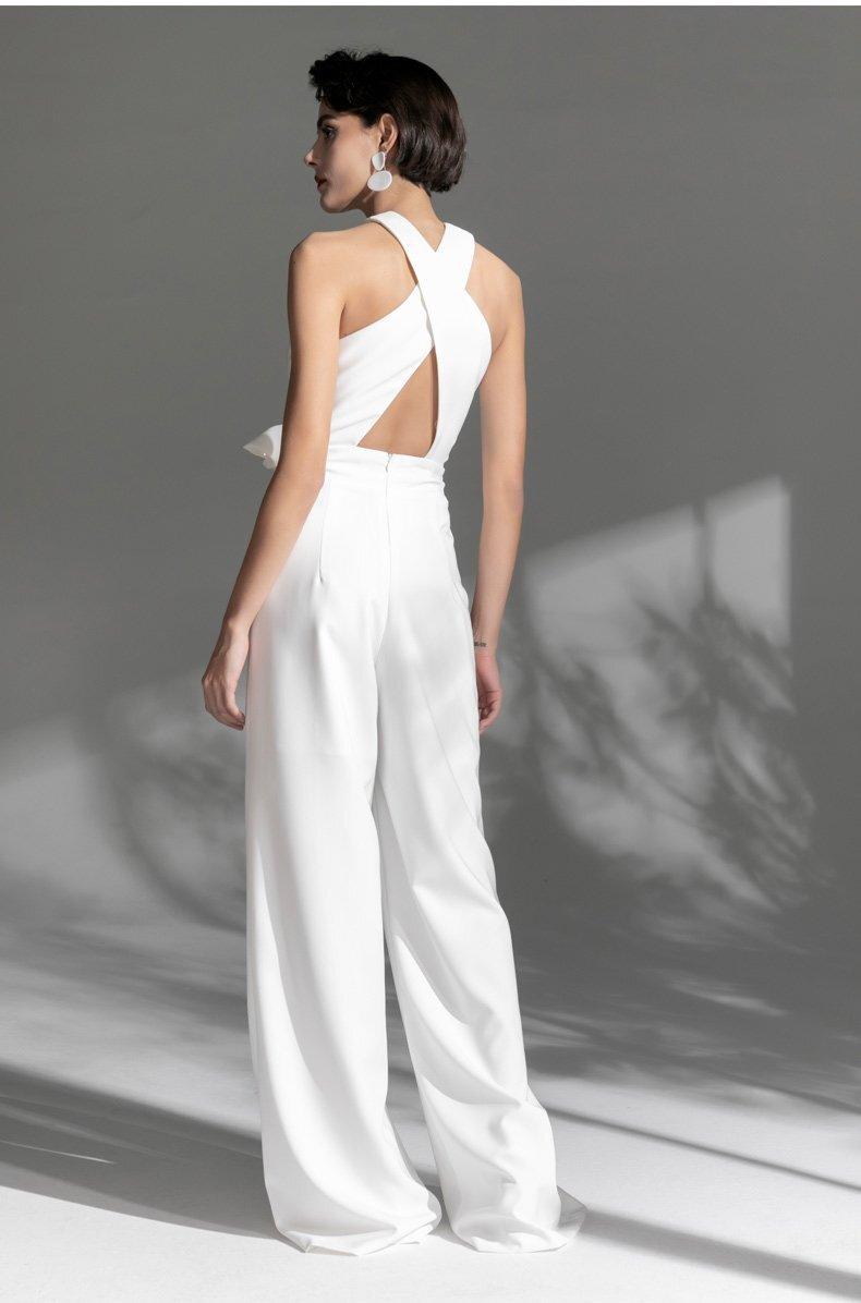 white jumpsuit cocktail