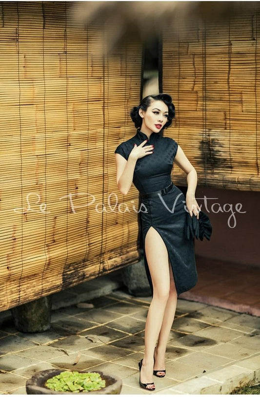 le palais vintage retro 1950 full transparent Dress and corset (SIZES:XS,  S, M) #Handmade #Corset