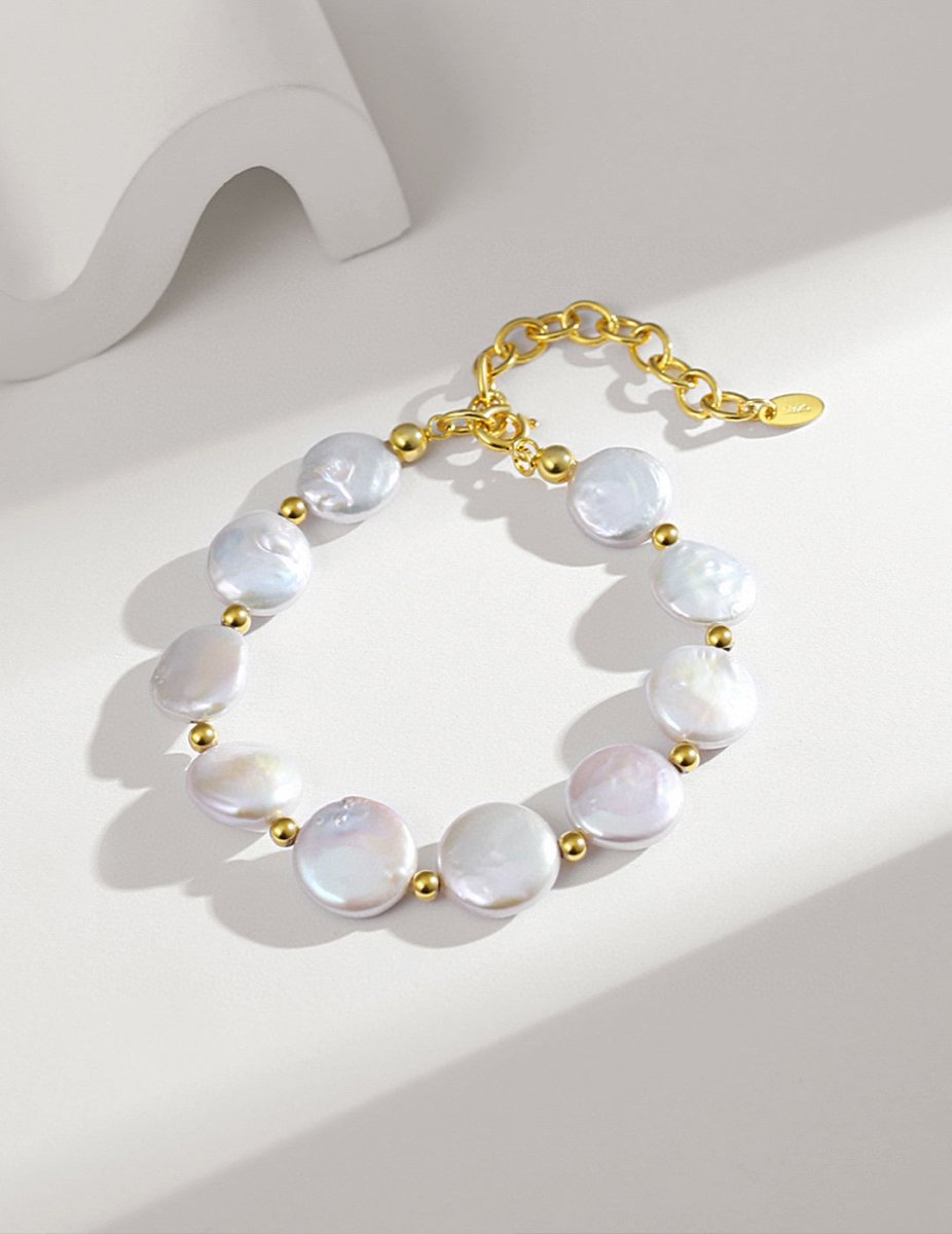 Adeline - Irregular Freshwater Baroque Pearl Bracelet