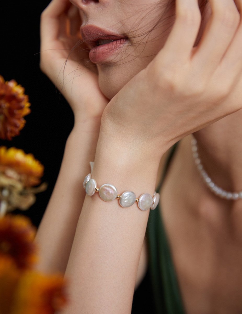 Adeline - Irregular Freshwater Baroque Pearl Bracelet