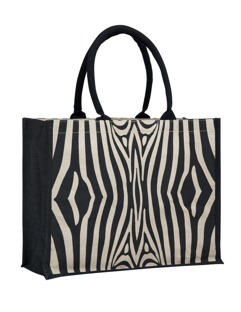 Contrast Black Laminated Juco Supermarket Bag – Bag People Australia