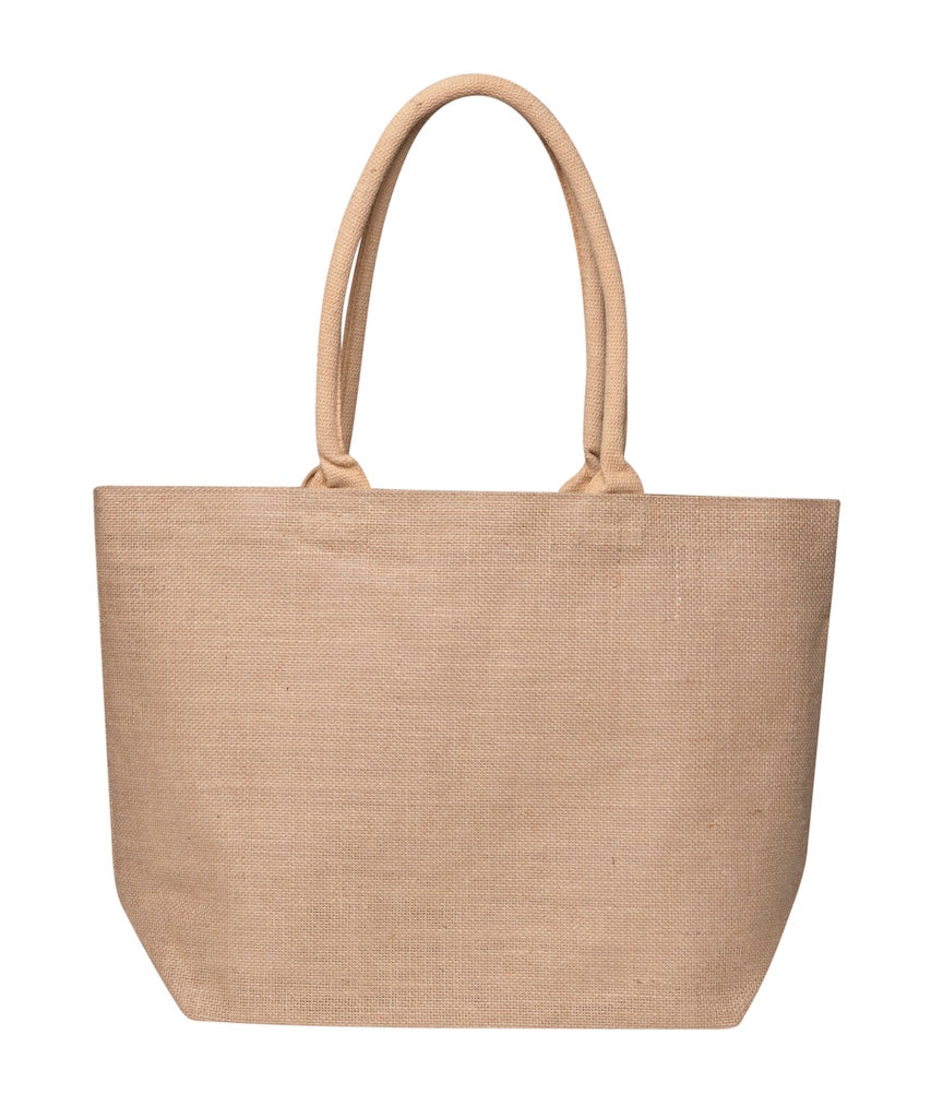 Laminated Jute Market Bag – Bag People Australia