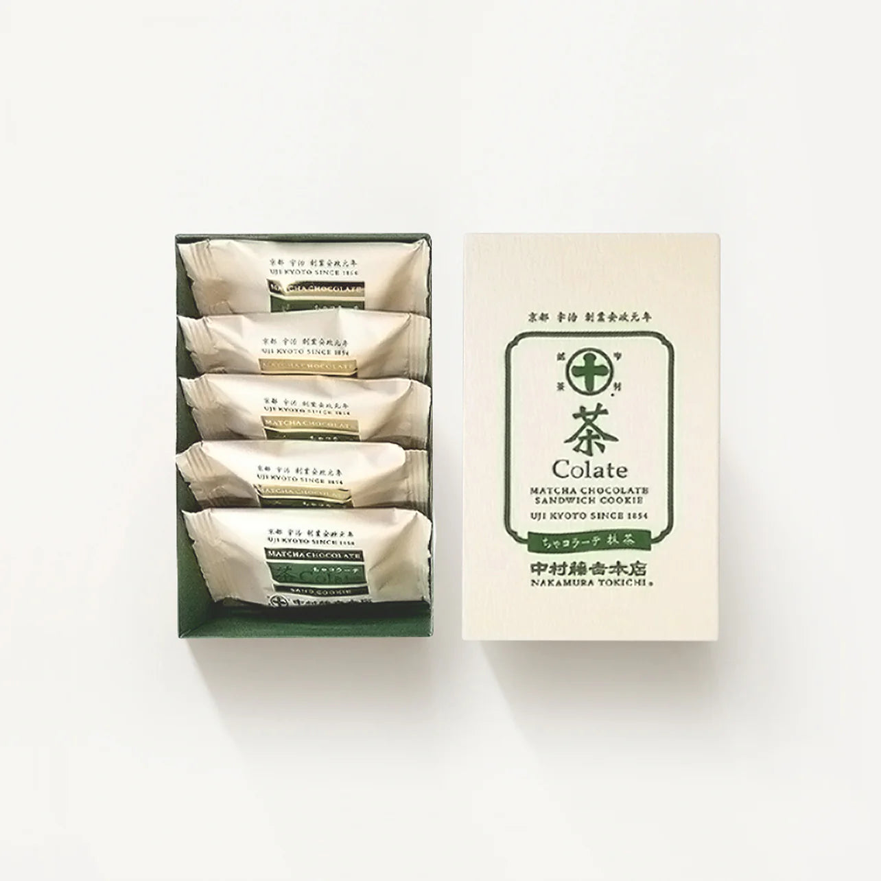 Matcha Chocolate Sandwich cookie (5 pieces)