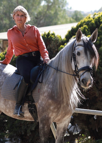 Bridget Hoff with her horse