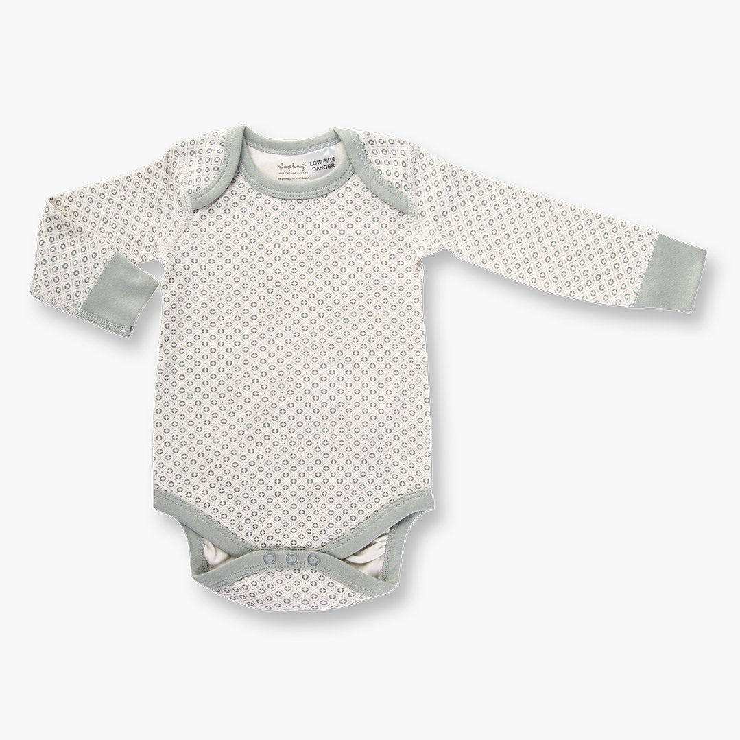 Floral Organic Baby Bodysuit – Sapling Child