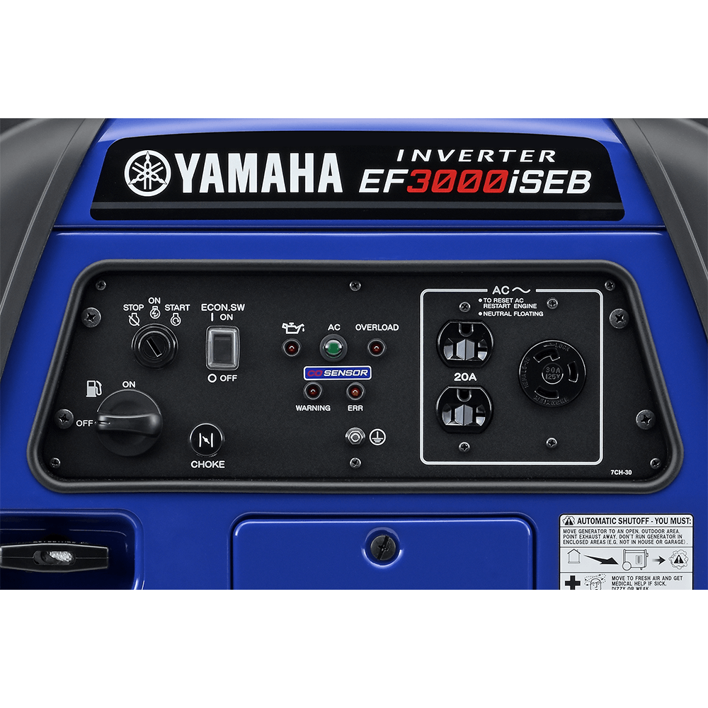 Yamaha EF3000iSEB 3000 Watt Inverter Generator with Boost Technology and CO  Sensor