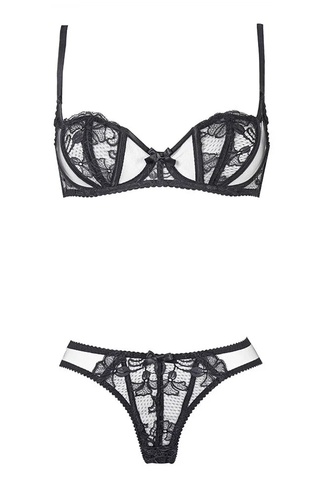 Agent Provocateur - Rozlyn Bra and Brief Set – SHEER