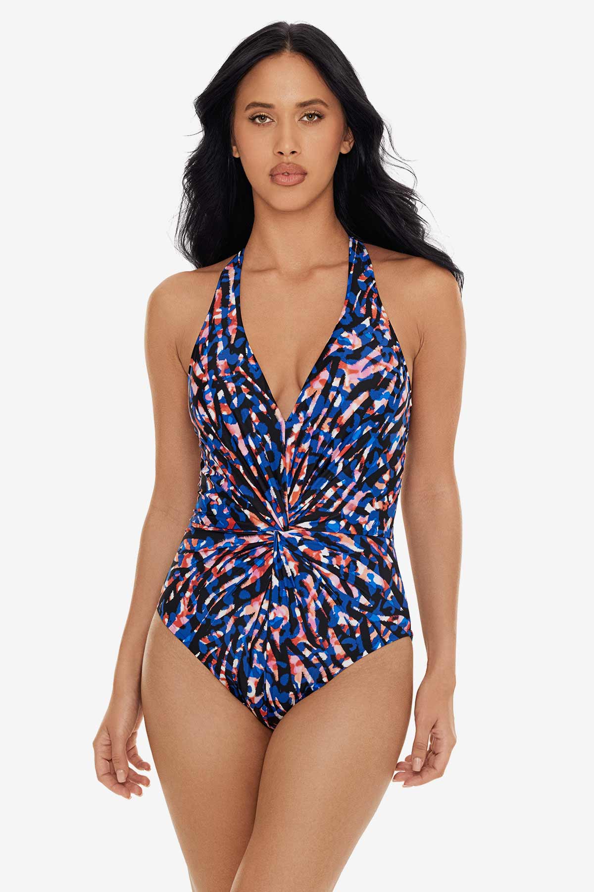 MIRACLESUIT NEW DIRECTIONS MUSE UNDERWIRE ONE PIECE SWIM SUIT BLUE 10 NEW!  $180