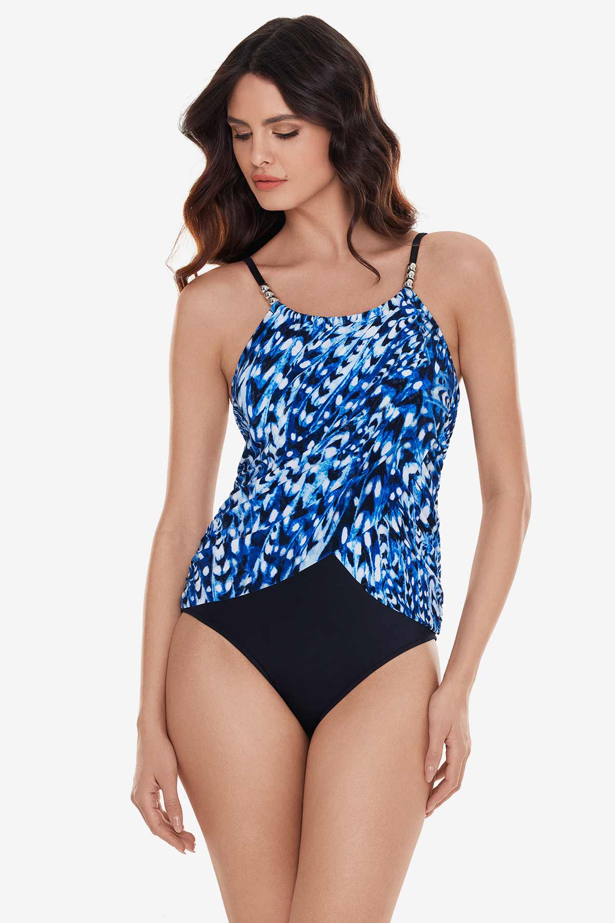 Colorblock Helix One Piece Swimsuit DDD-Cup