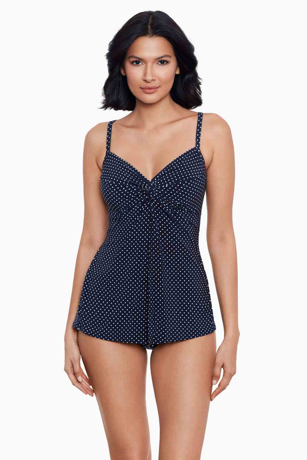 Miraclesuit Hard to Be Leaf Love Knot DD Cup Tankini Swim Top - Soma