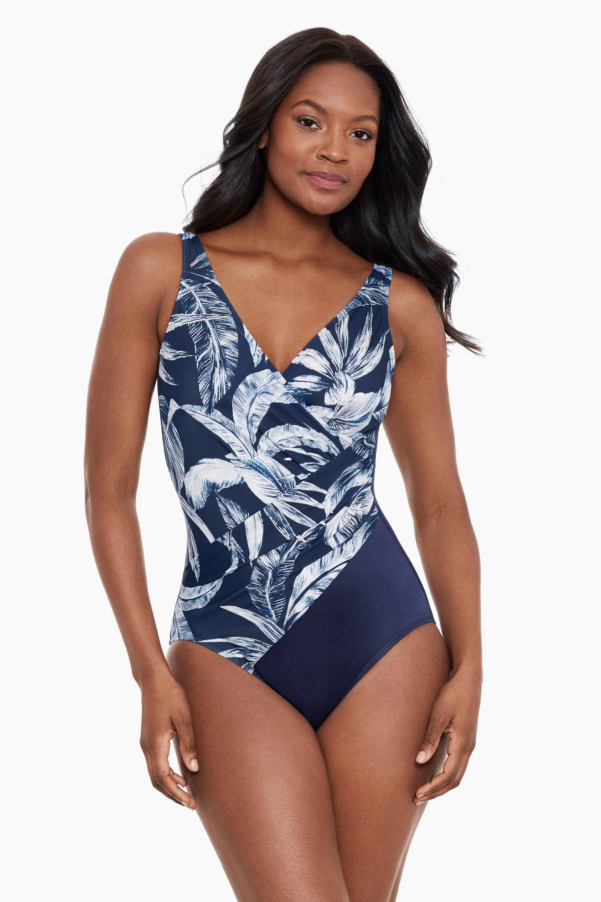 Miraclesuit Pin Point Oceanus One Piece Swimsuit