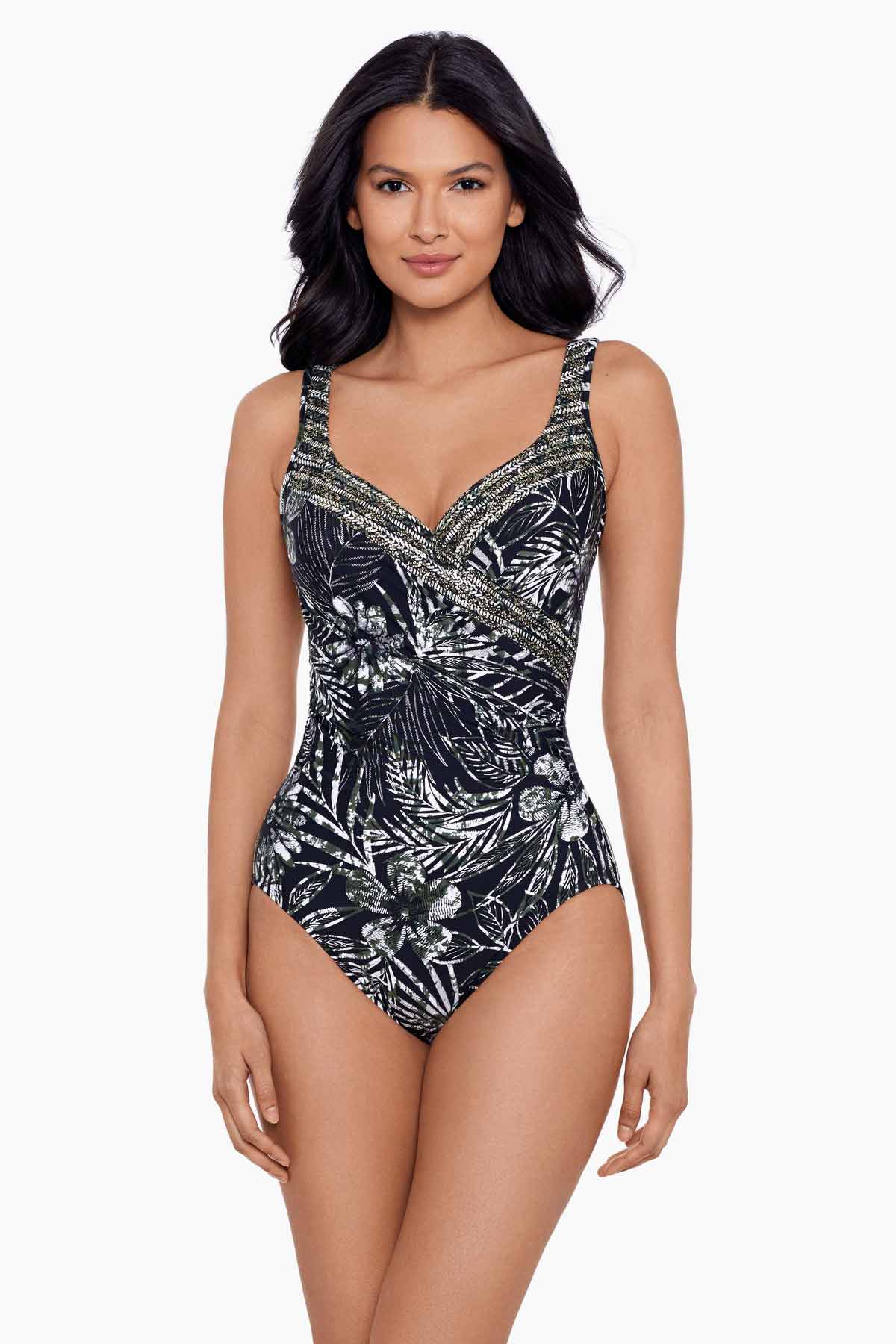 Swimwear Tummy Control Miraclesuit Alhambra It's A Wrap One Piece