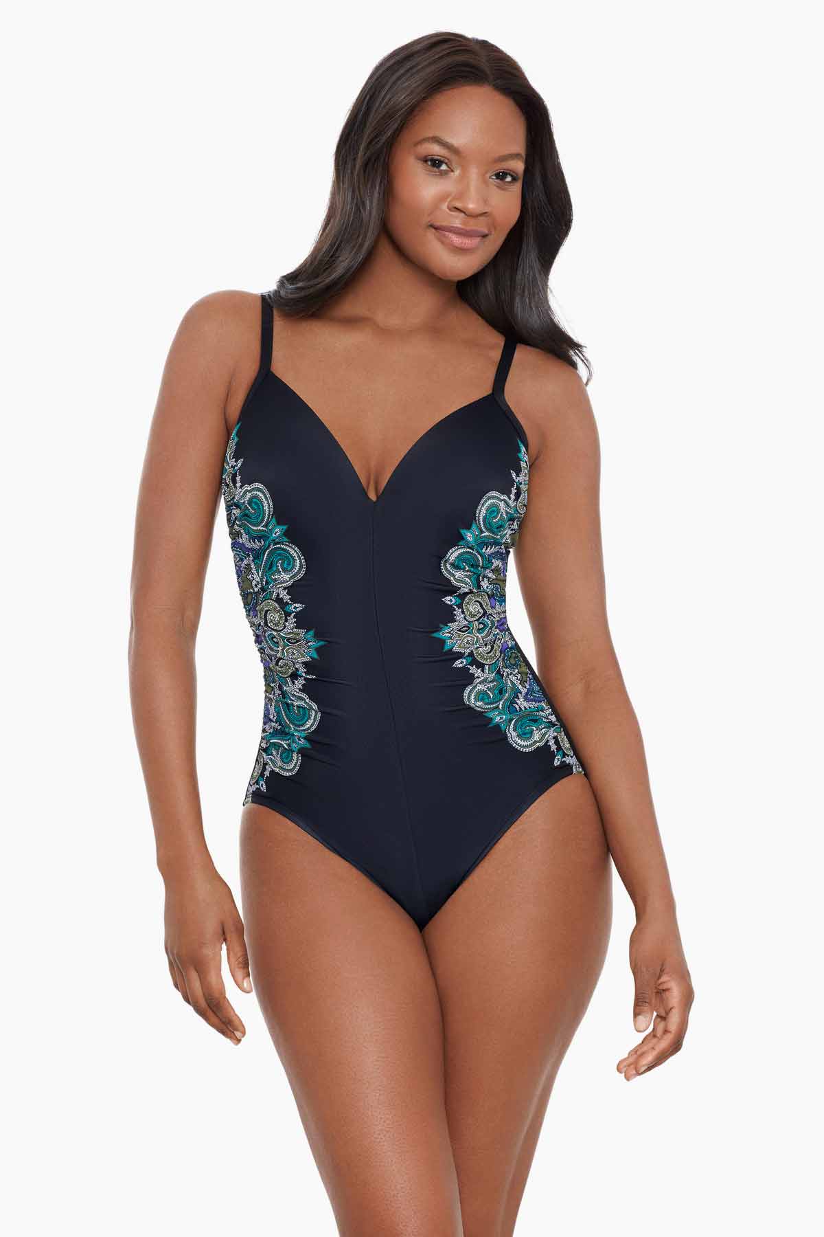 Women's One Piece with Underwire Bra sizes B-DD #1605 Sizes 6-18