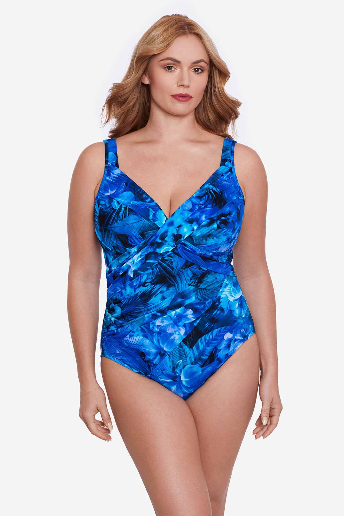 Aqua Eve Plus Size Swim Shorts Women Tummy Control Swimsuit