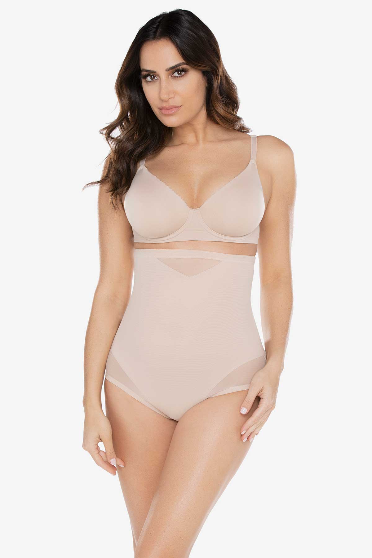 Wholesale Back Magic Bodybriefer Cupless Body Shaper in Warm Beige