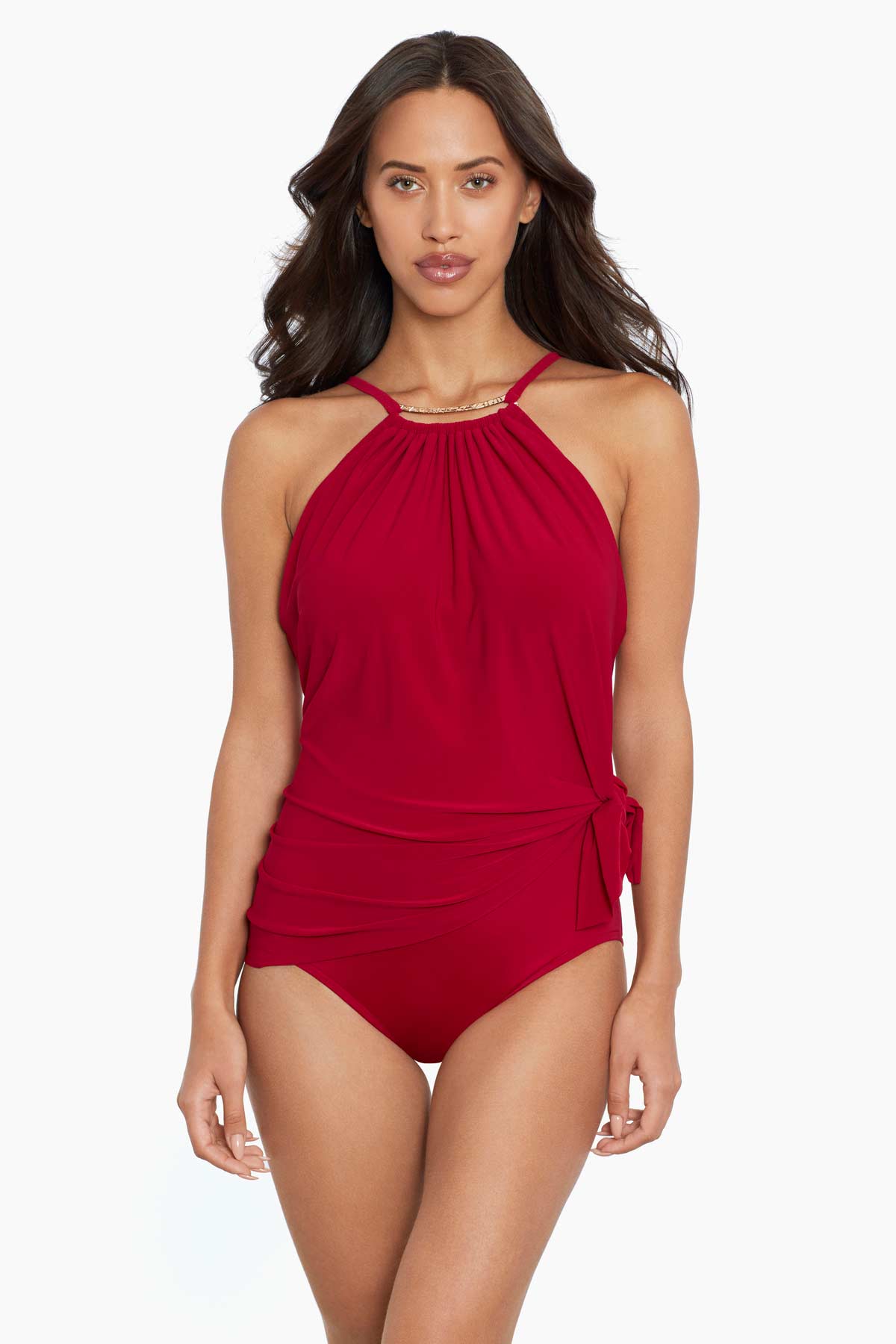 Magicsuit Marley Sachi Halter Keyhole One Piece Swimsuit