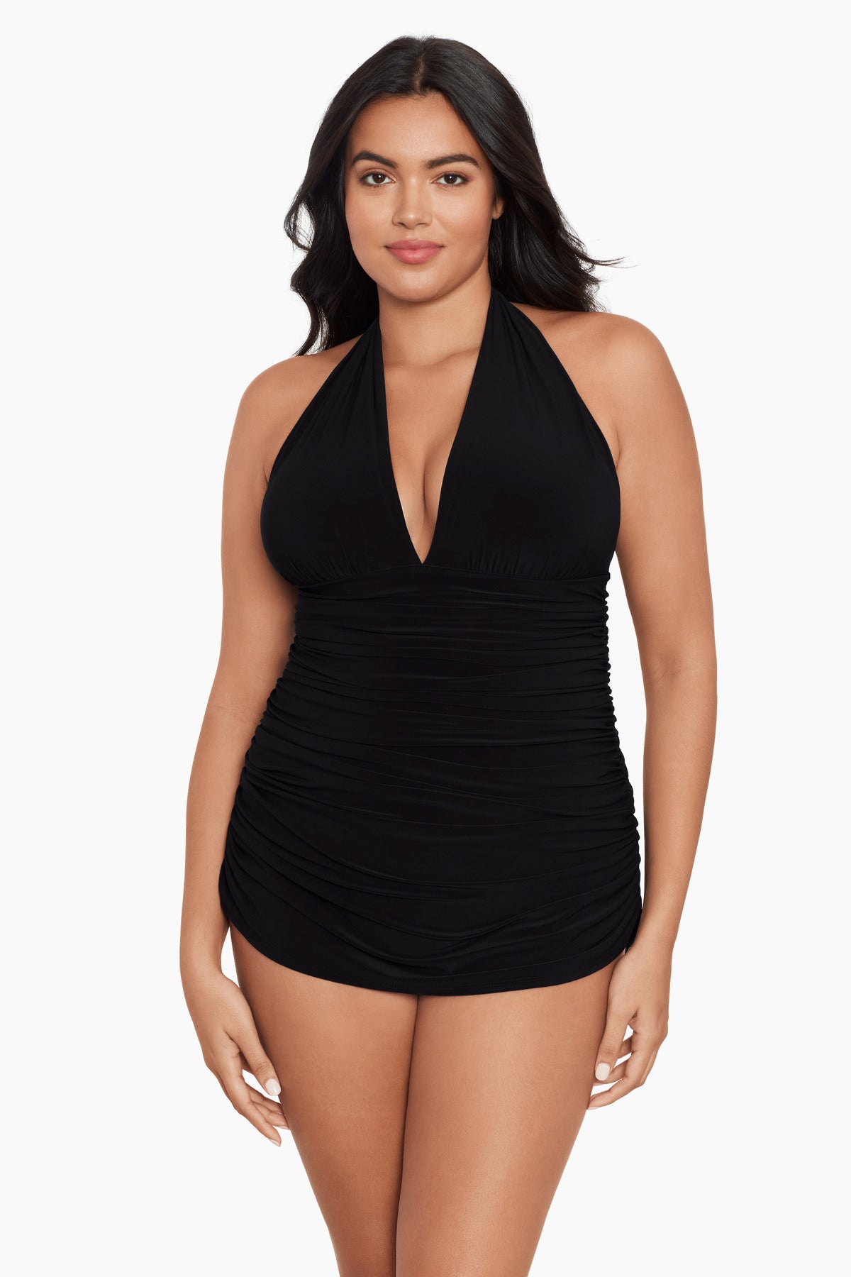 Magicsuit Women's Plus Size Swimwear Solid Susan Underwire Tummy Control  One Piece Swimdress – Miraclesuit