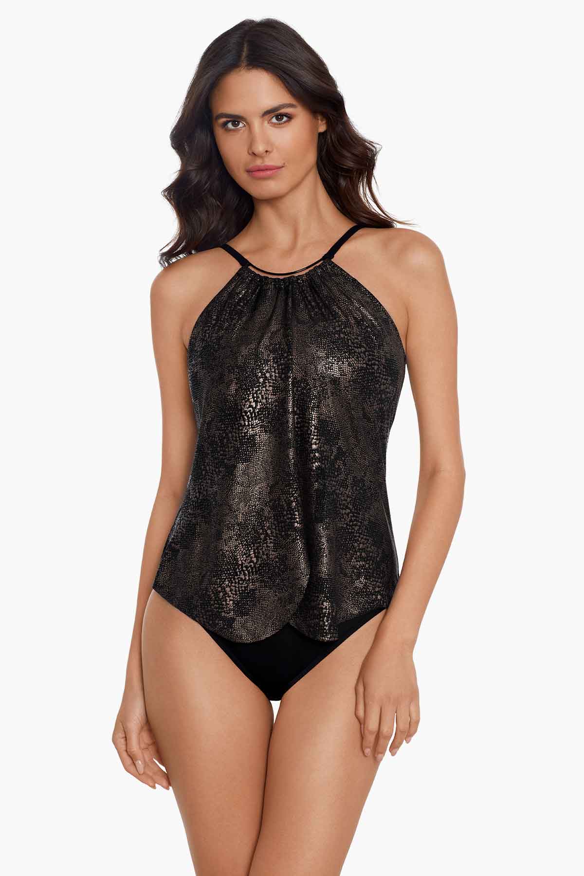 Magicsuit Angelina Belted One-Piece Swimsuit Black 6008014 16