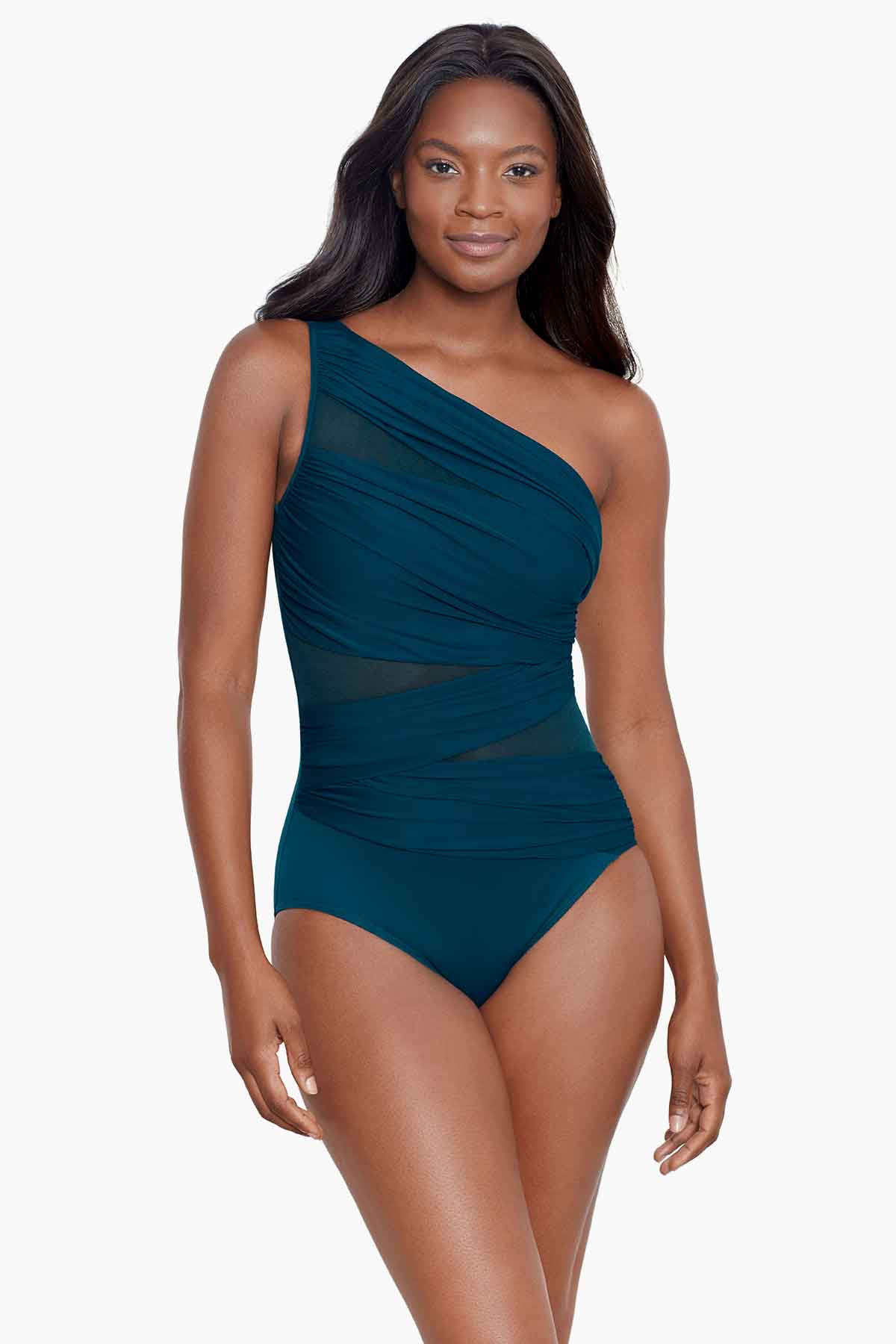 Buy Black Tummy Shaping Control Swimsuit from Next Australia
