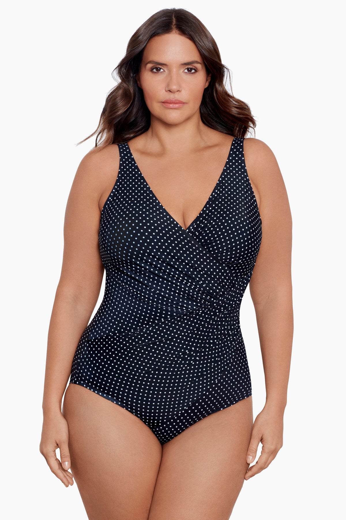 Reduce Swimsuit MIARHB Women's Plus Size One-Piece Solid Color Swimsuit  with Chest Pad and No Steel Support As shown 2023