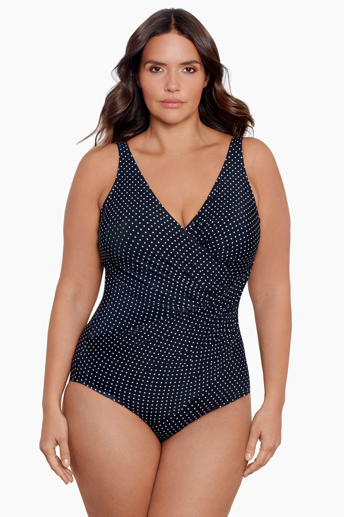 .com: Miraclesuit Women's Plus Size Swimwear Tigris It's a Wrap Tummy  Control V-Neckline Underwire Bra One Piece Swimsuit : Clothing, Shoes &  Jewelry