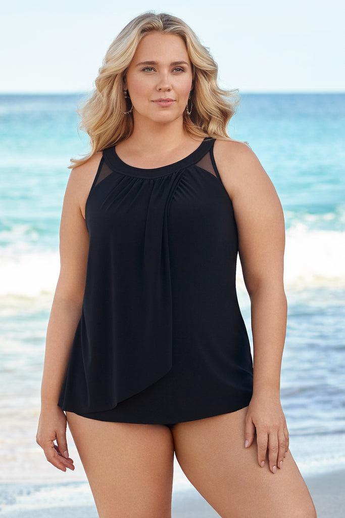 Miraclesuit Plus Size Illusionists Ursula Underwire Tankini