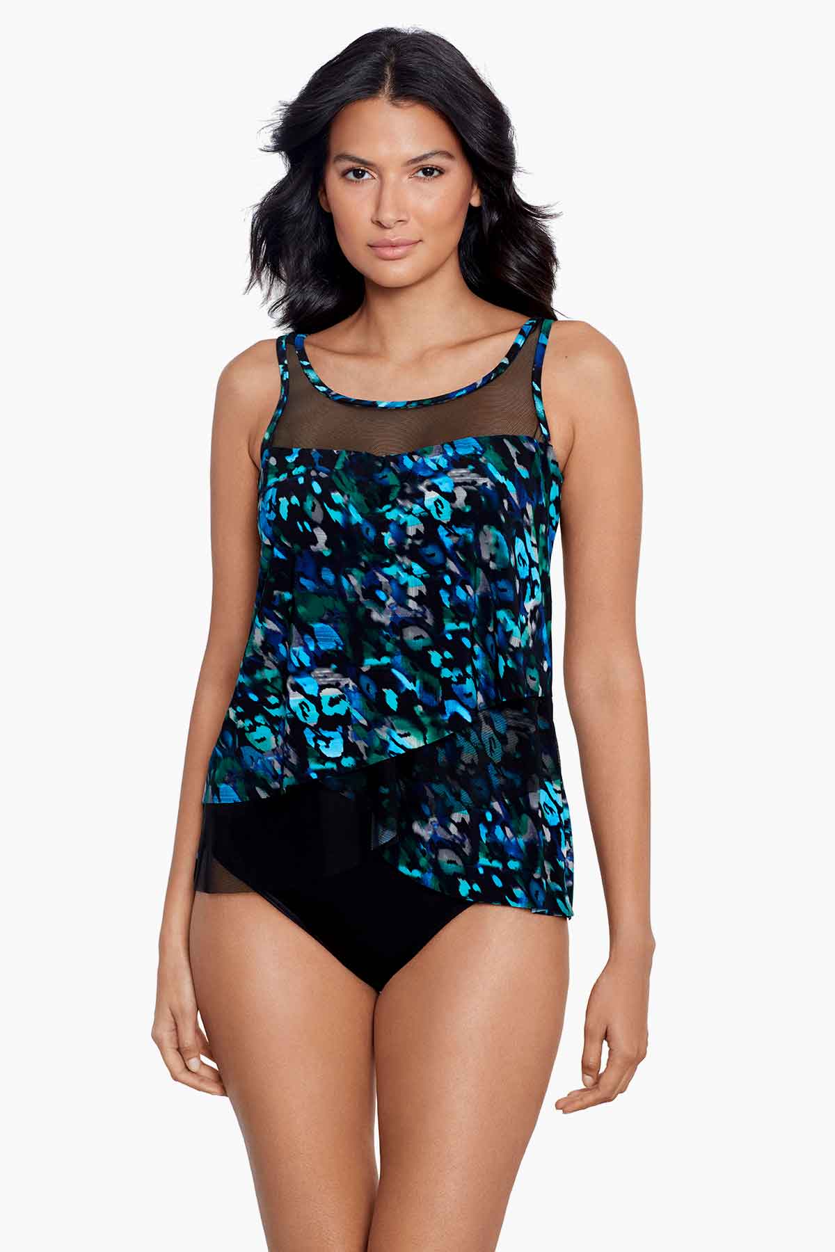 Ocean Ombre Love Knot Tankini Top DD-Cup