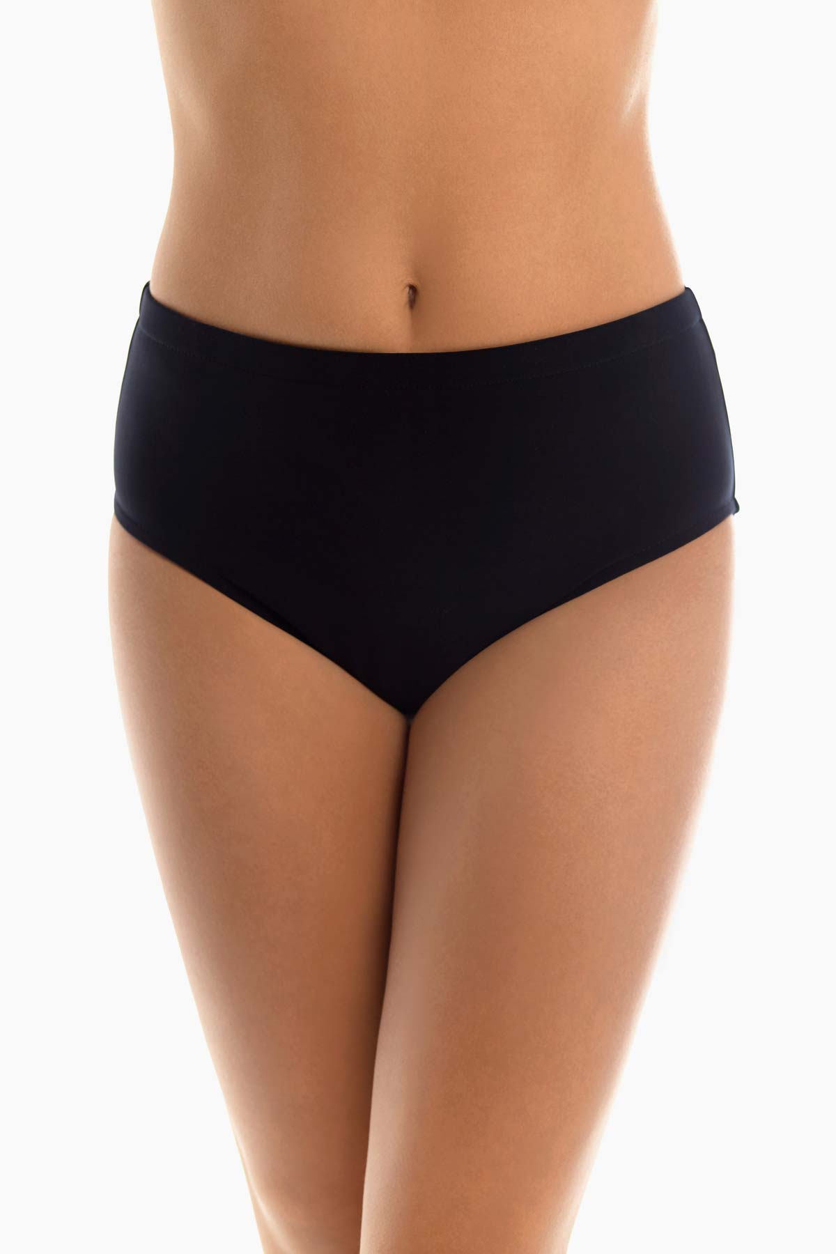 Women's Shirred High Waist Tummy Control Bikini Bottom - WalterGreenBoutique