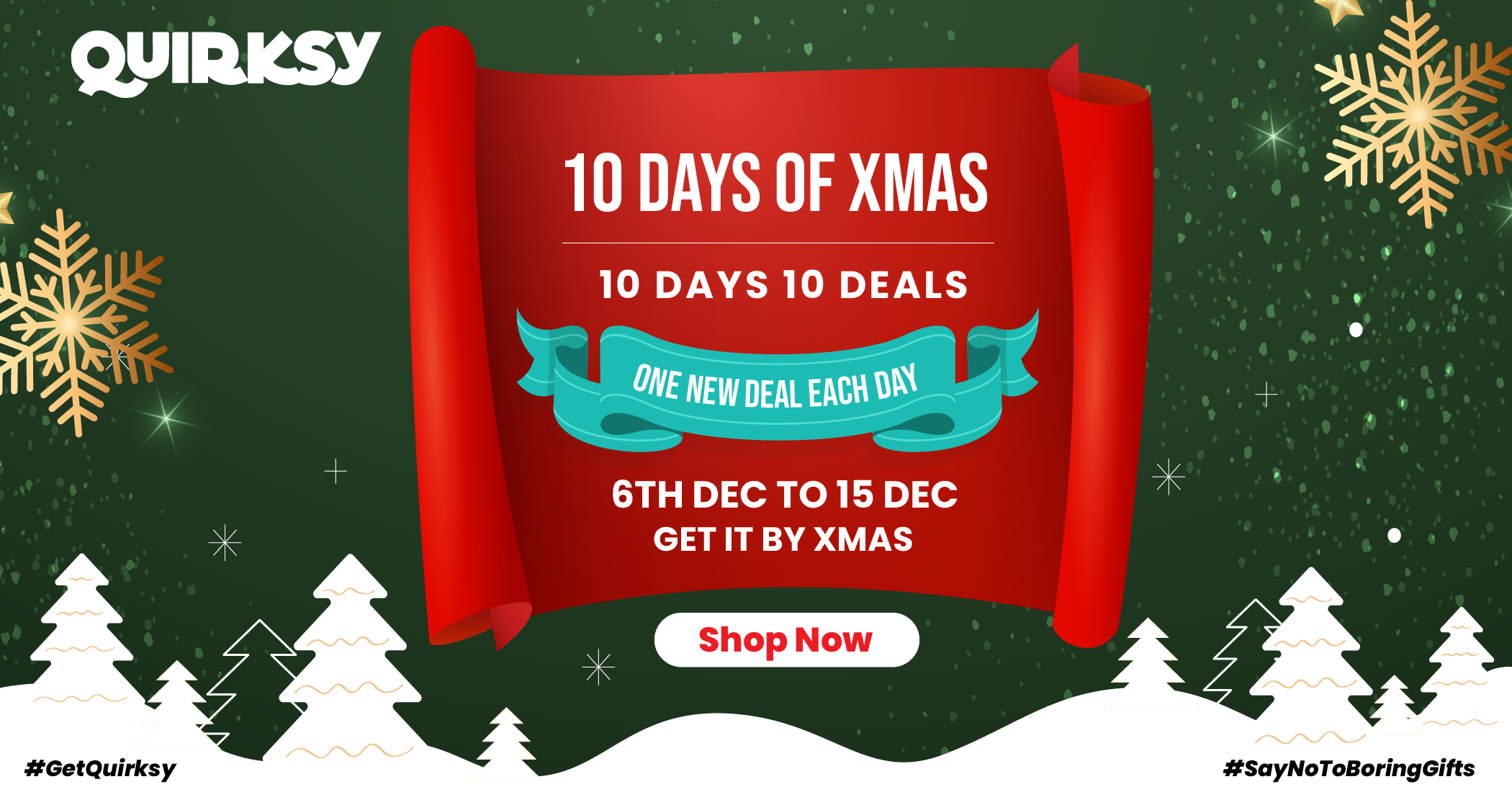 Days of Xmas on Quirksy - Amazing gift ideas and deals this christmas