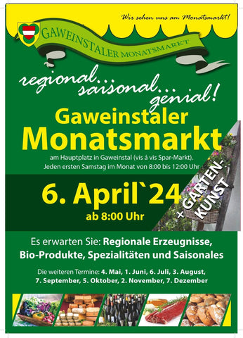 Gaweinstaler Monatsmarkt am 6 April 2024