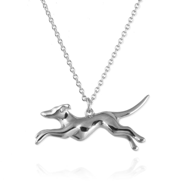 Silver Greyhound Necklace
